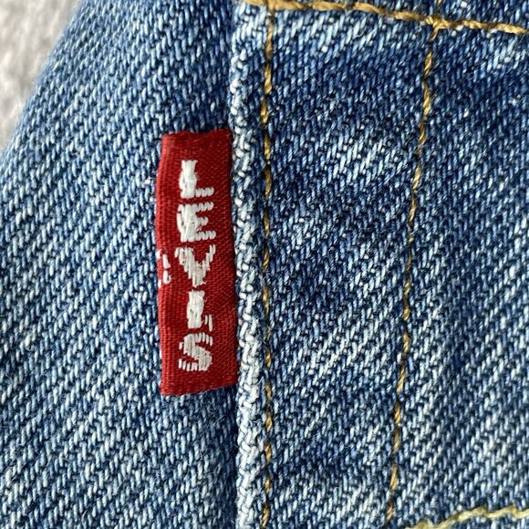 Levi's 501 Big E Straight Leg Premium Jeans Women’s 29 x 32 Destroyed Selvedge - Picture 3 of 16